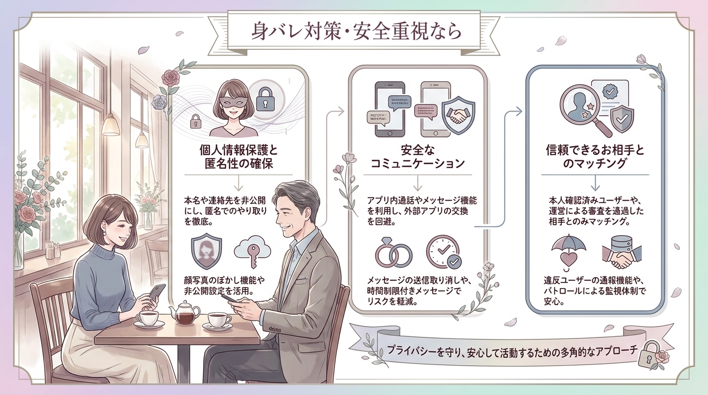 身バレ対策・安全重視なら