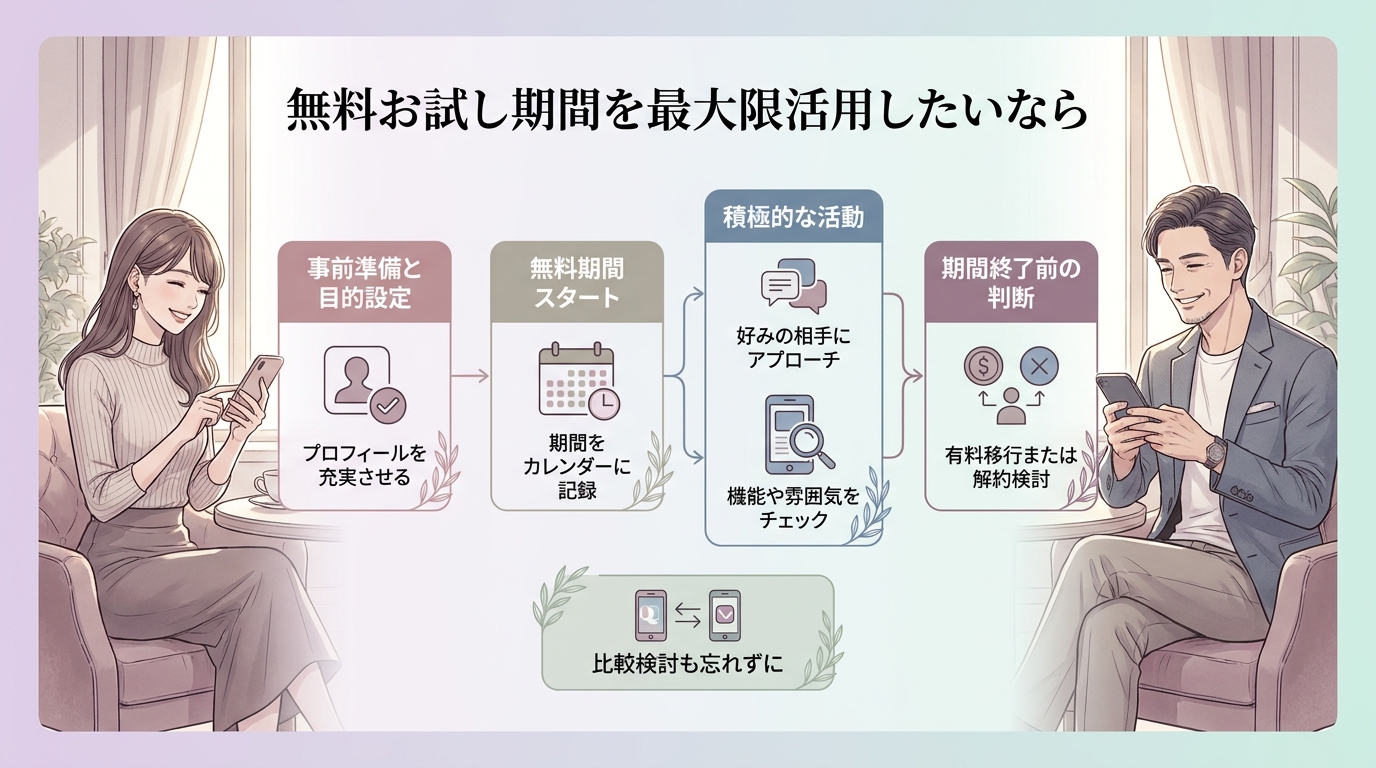 無料お試し期間を最大限活用したいなら