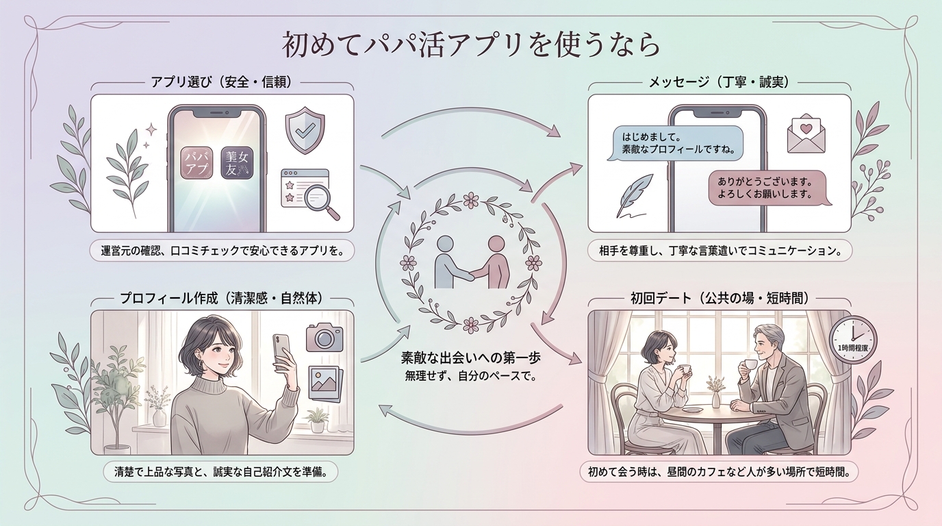 初めてパパ活アプリを使うなら
