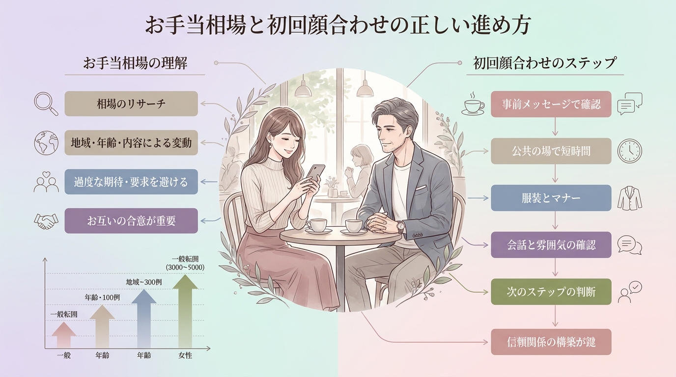 お手当相場と初回顔合わせの正しい進め方