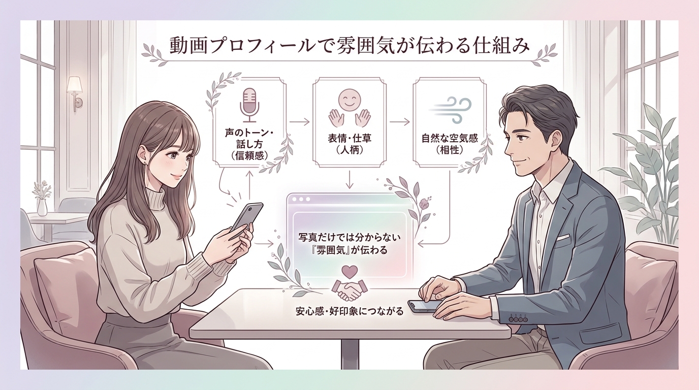 動画プロフィールで雰囲気が伝わる仕組み